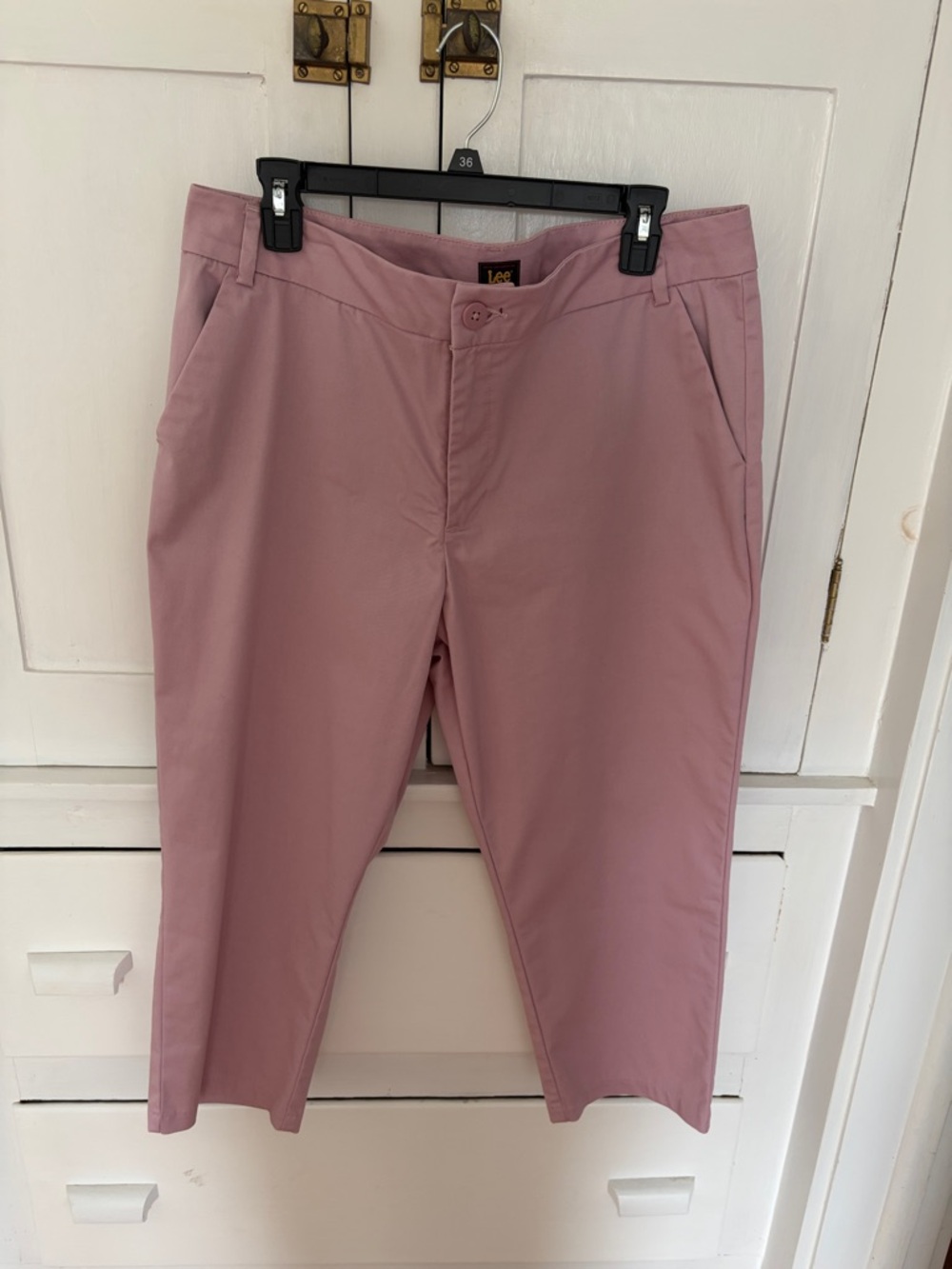 Lee Pink Straight-Leg Chino Pants